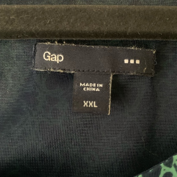 GAP Green and Navy Heart Dress XXL - Picture 2 of 15